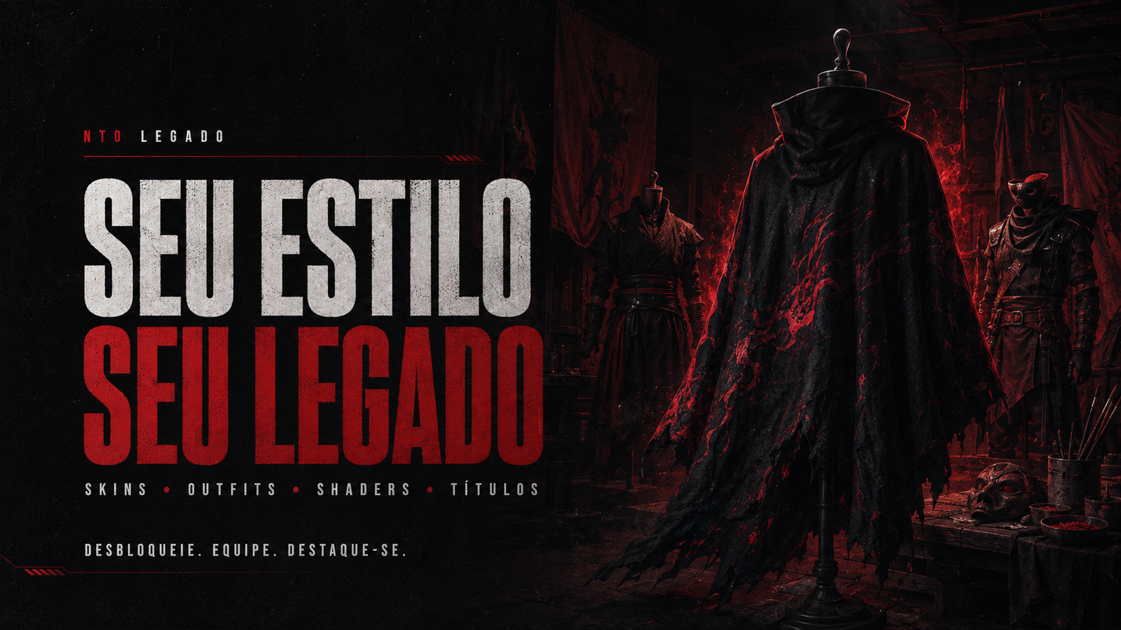 Skins e personalização de personagens